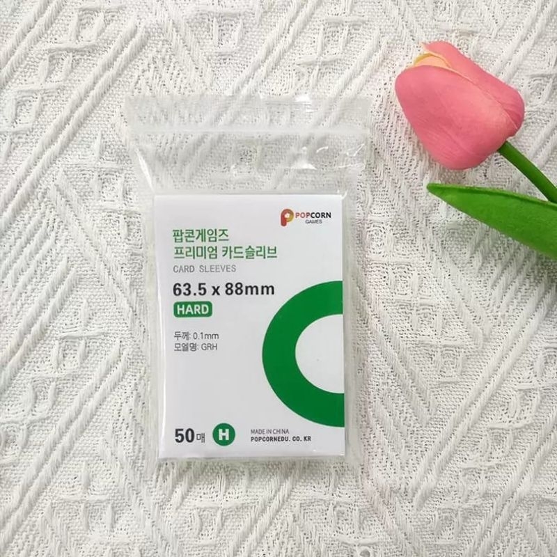 READY STOK INNER SLEEVE PC SLEEVE POPCORN UK 63.5 X 88 MM