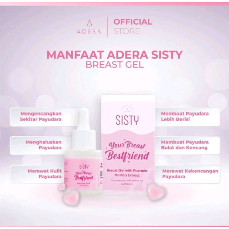 Sisty serum payudara breast gel adera BPOM 100% ori / kinglow skincare