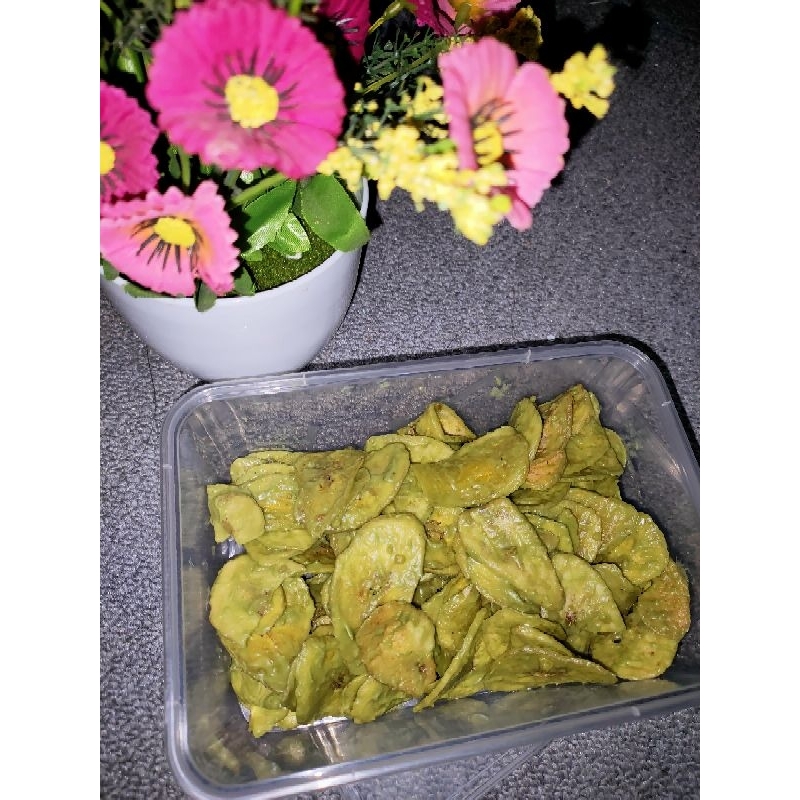 

Kripik Pisang rasa Greentea, Kripsang Bidikin