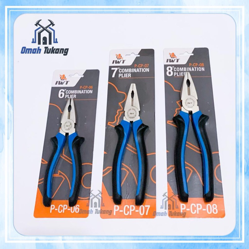 Tang Kombinasi 6” 7” 8” IWT Chrome Vanadium / Tang kombinasi IWT