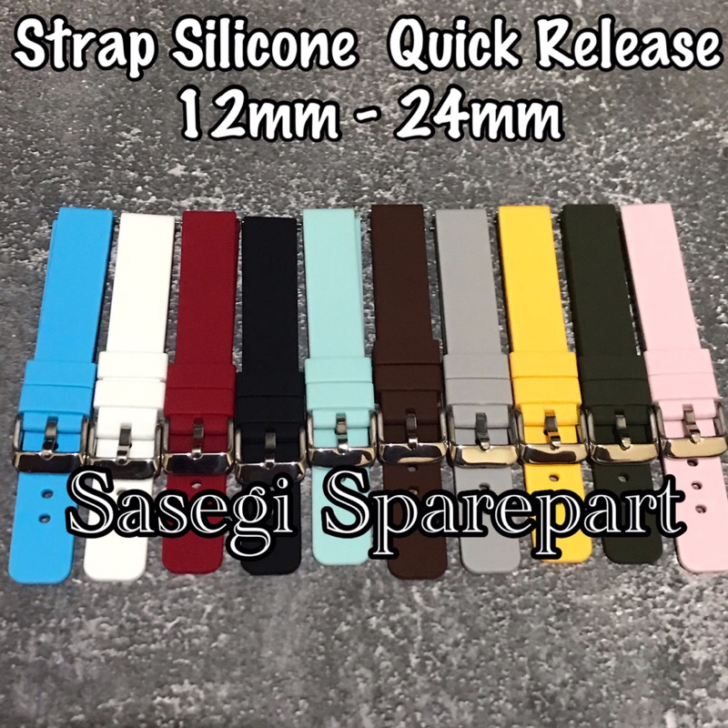 Strap Tali Rubber Silicone Quick Release 12mm-24mm Rubber Premium Class Quick Release