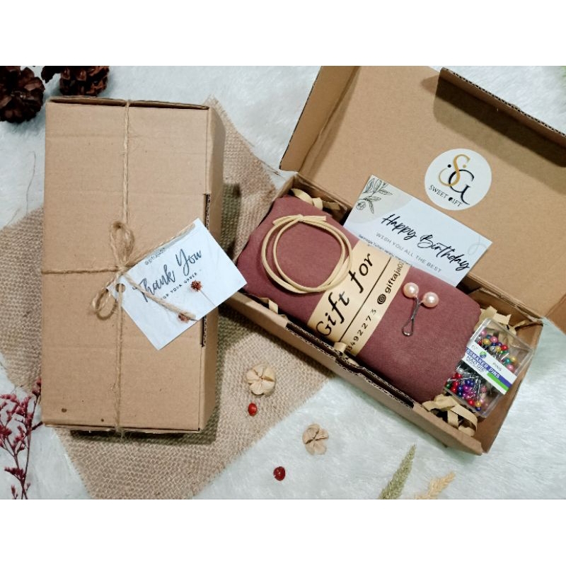 Hampers Box Hijab Murah | Gift Box Mini | Kado Ultah | Gift Wisuda | Gift Wedding | Gift Anniversary