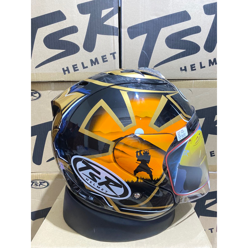 Helm TSR RAM4 Motif pedrosa samurai spirit gold
