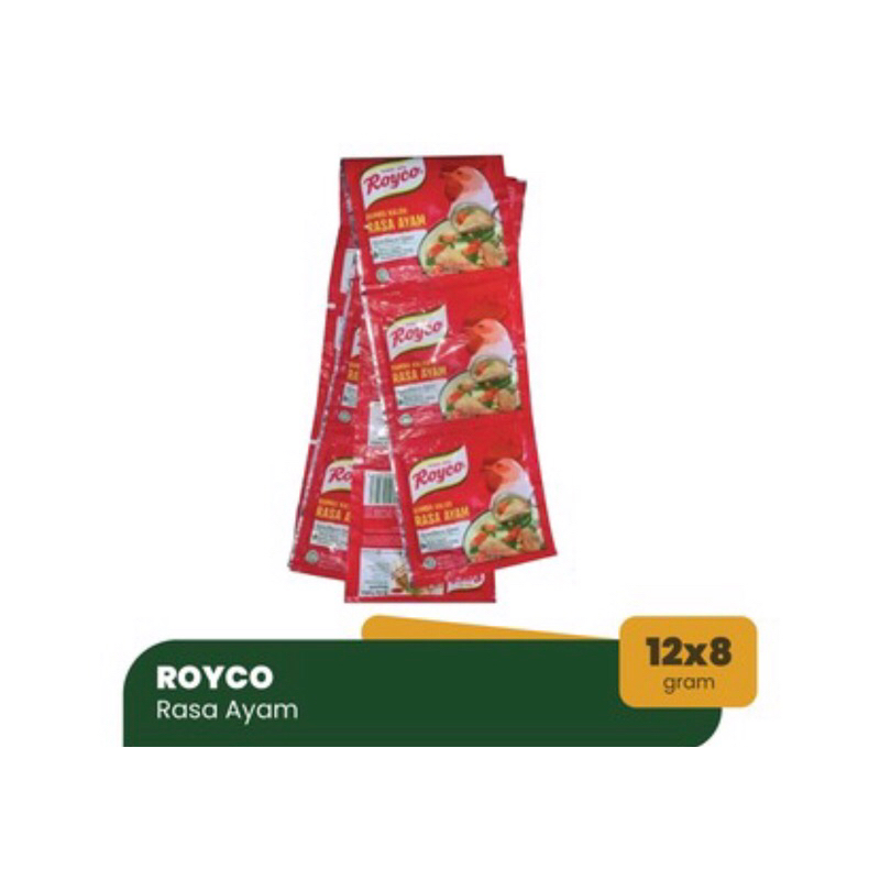 

Royco Bumbu Kaldu Ayam 8gr (1 pack isi 12 sachet)