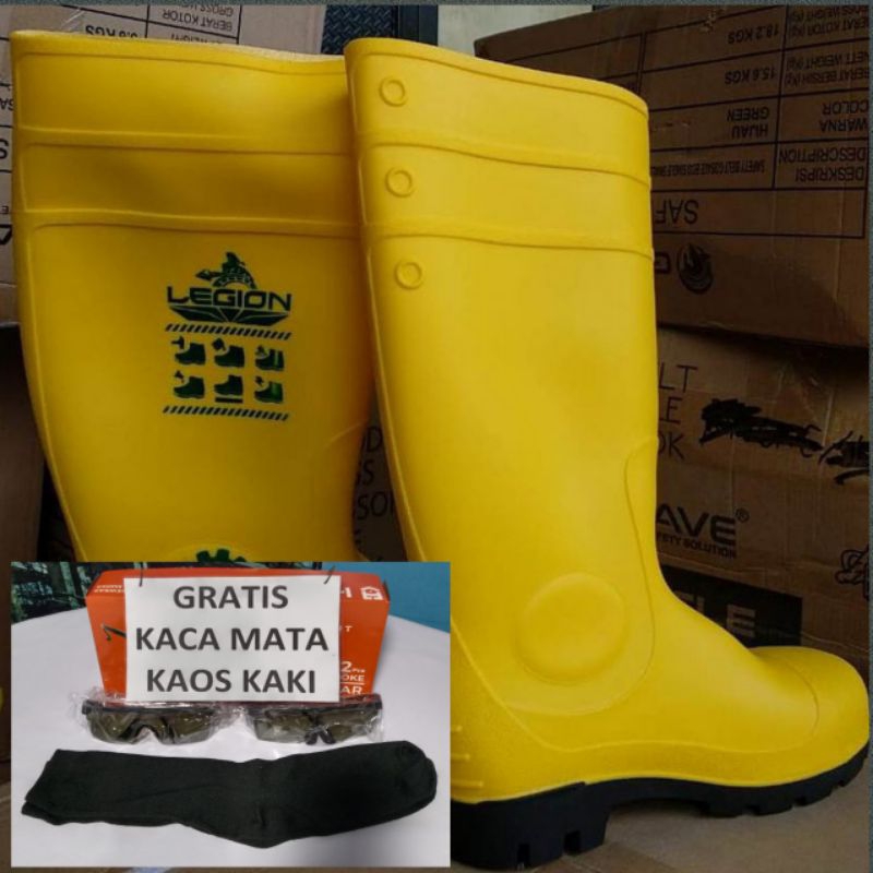 JAUL SEPATU SAFETY BOOT LEGION /SAFETY BOOT PRIA/DISTRIBUTOR SEPATU SAFETY BOOT SEPATU UJUNG BESI /S