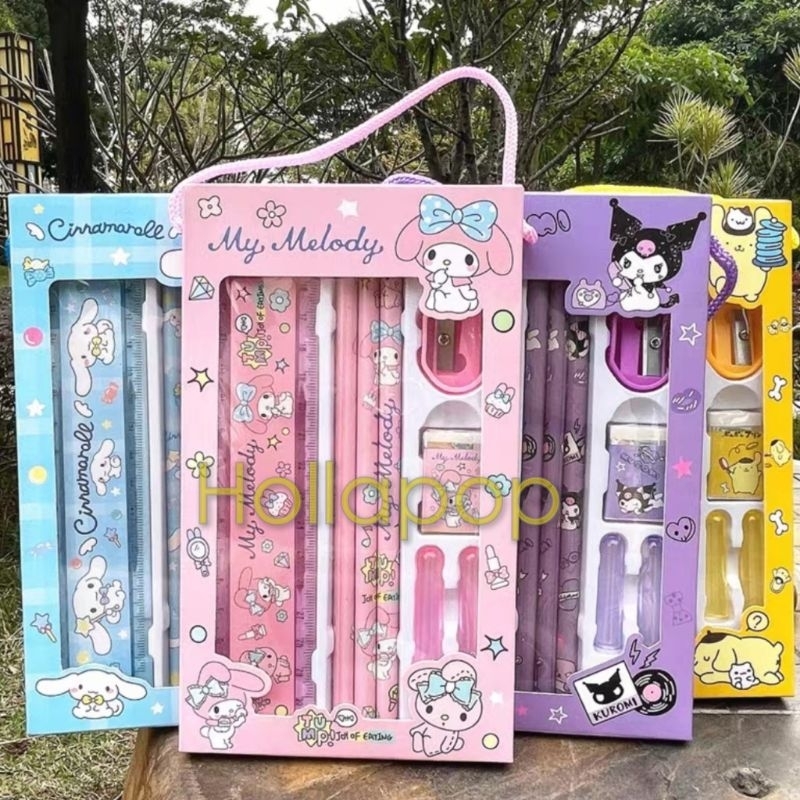 

HOP Set stationary Kuromi My Melody Cinnamoroll Pompompurin