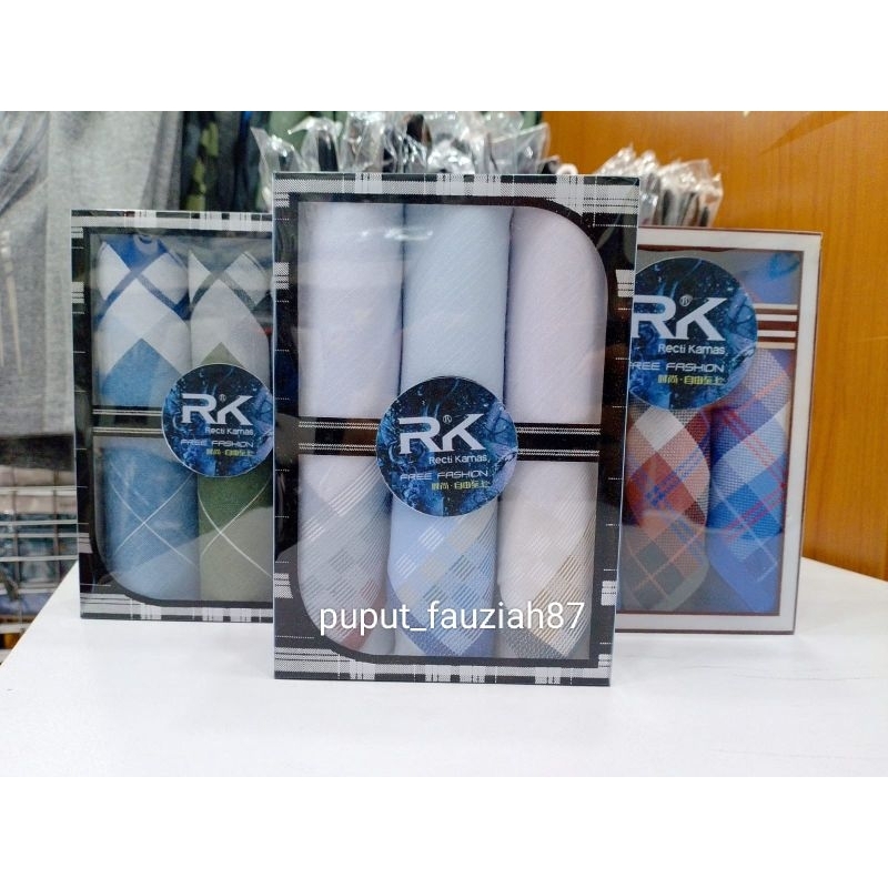 SAPUTANGAN RECTI KAMAS ISI 3 PCS BAHAN KATUN