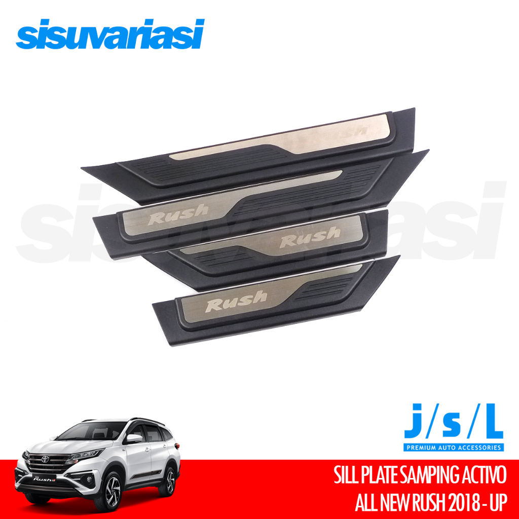 Sill Plate Samping All New Rush 2018 - 2025 Aksesoris Sillplate Pelindung Pintu Mobil