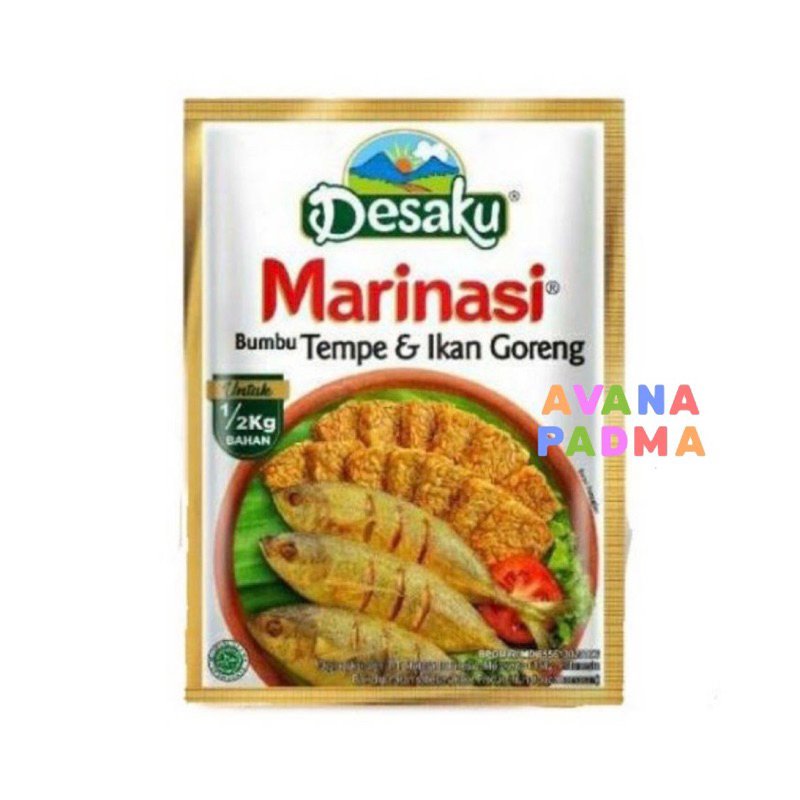 

Desaku Marinasi Bumbu Tempe, Ikan, Ayam (15g)