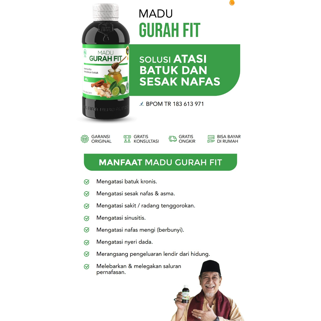 

MADU GURAH FIT Original Madu Fira | Solusi Atasi Batuk dan Sesak Nafa