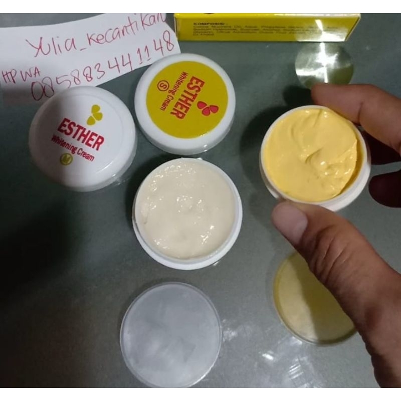yulia_kecantikan cream esther holo putri kemasan lama kualitas Bagus / cream esther kemasan lama hol