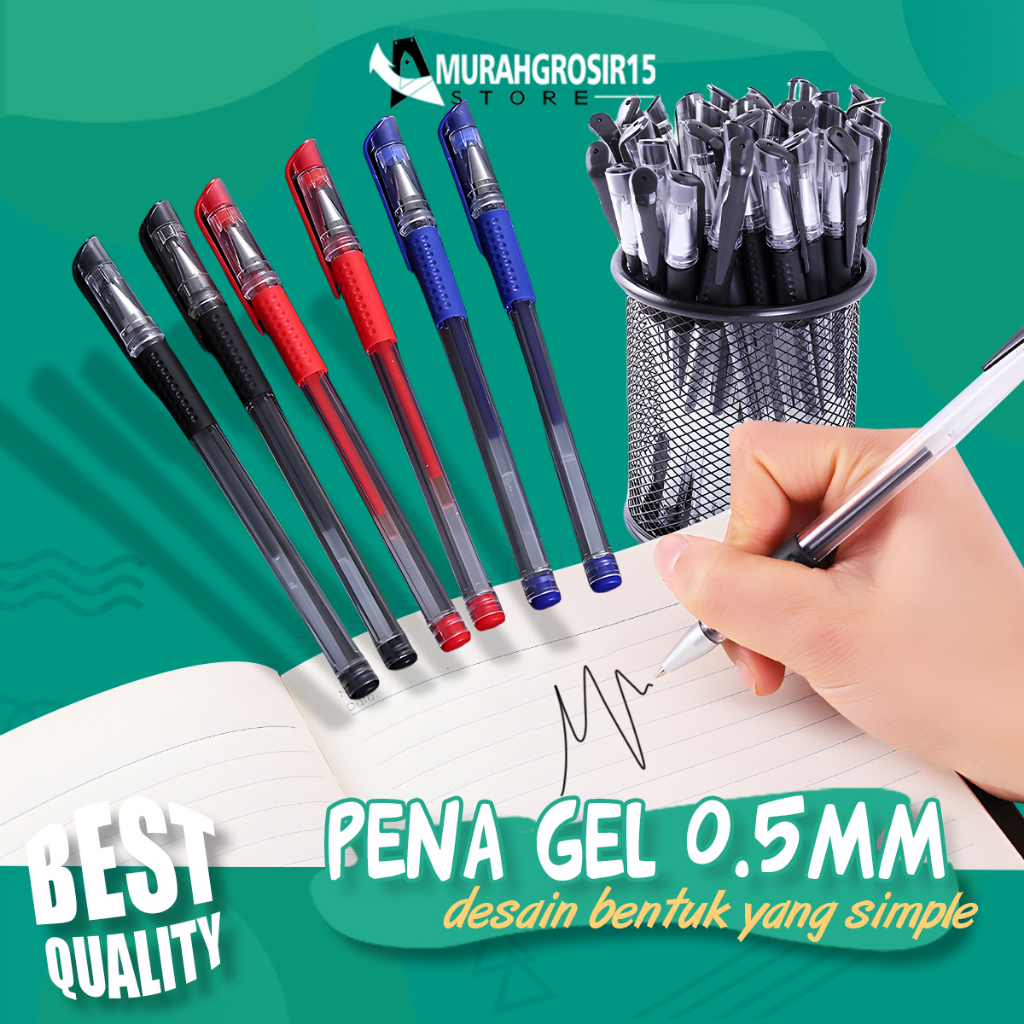 

Pulpen Gel Alat Tulis Pena 0.5mm Standar Pulpen Tinta Cair