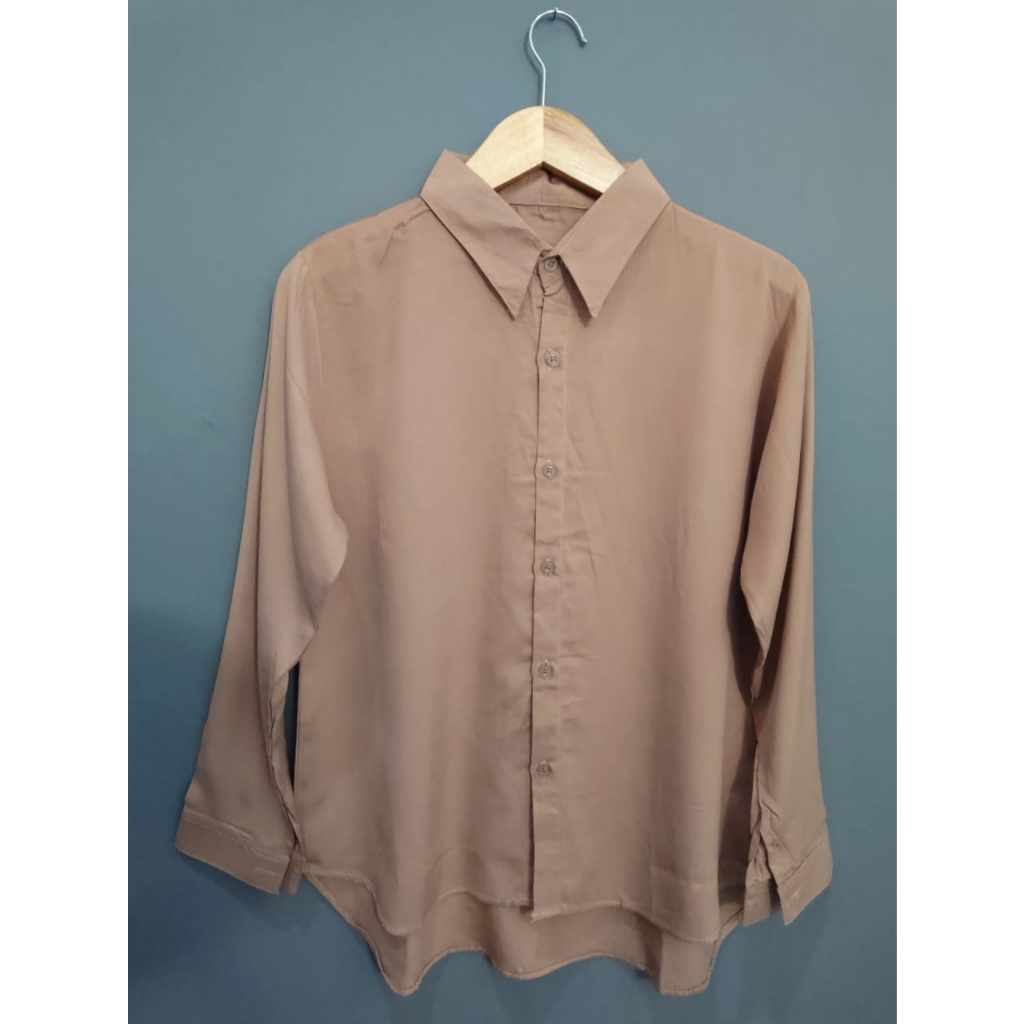 kemeja polos wanita laras kemeja atasan wanita terbaru