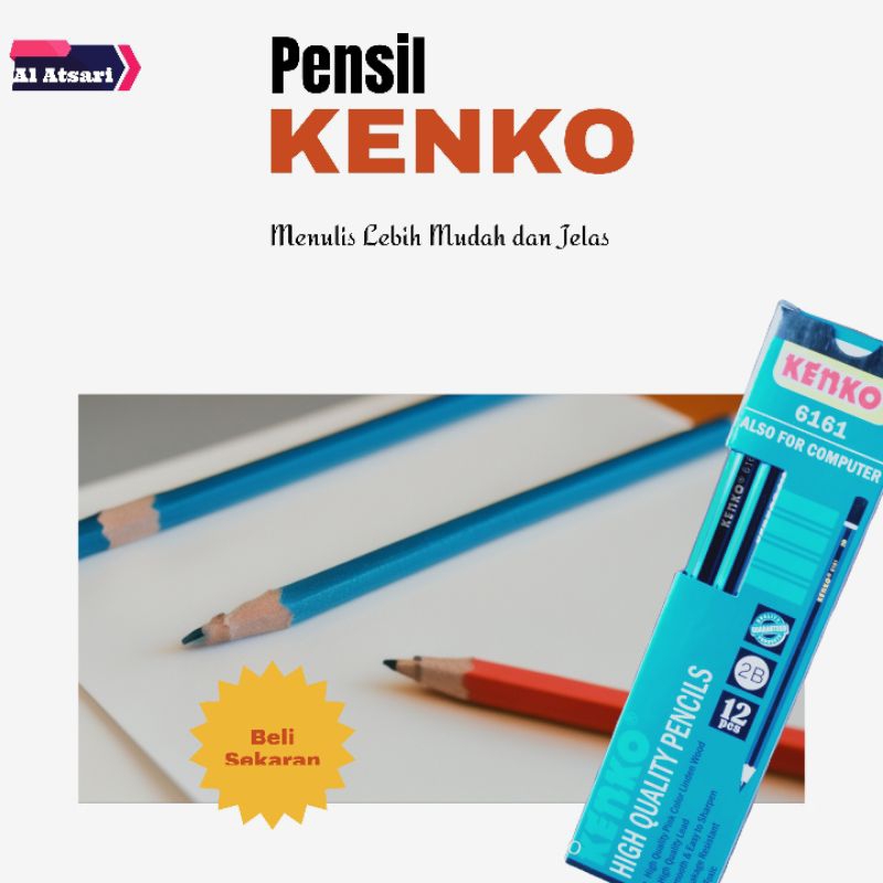 

1pcs pena Pensil 2B KENKO 6181