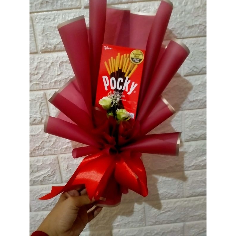 

Buket Pocky unik/buket jajan/buket wisuda/buket ultah