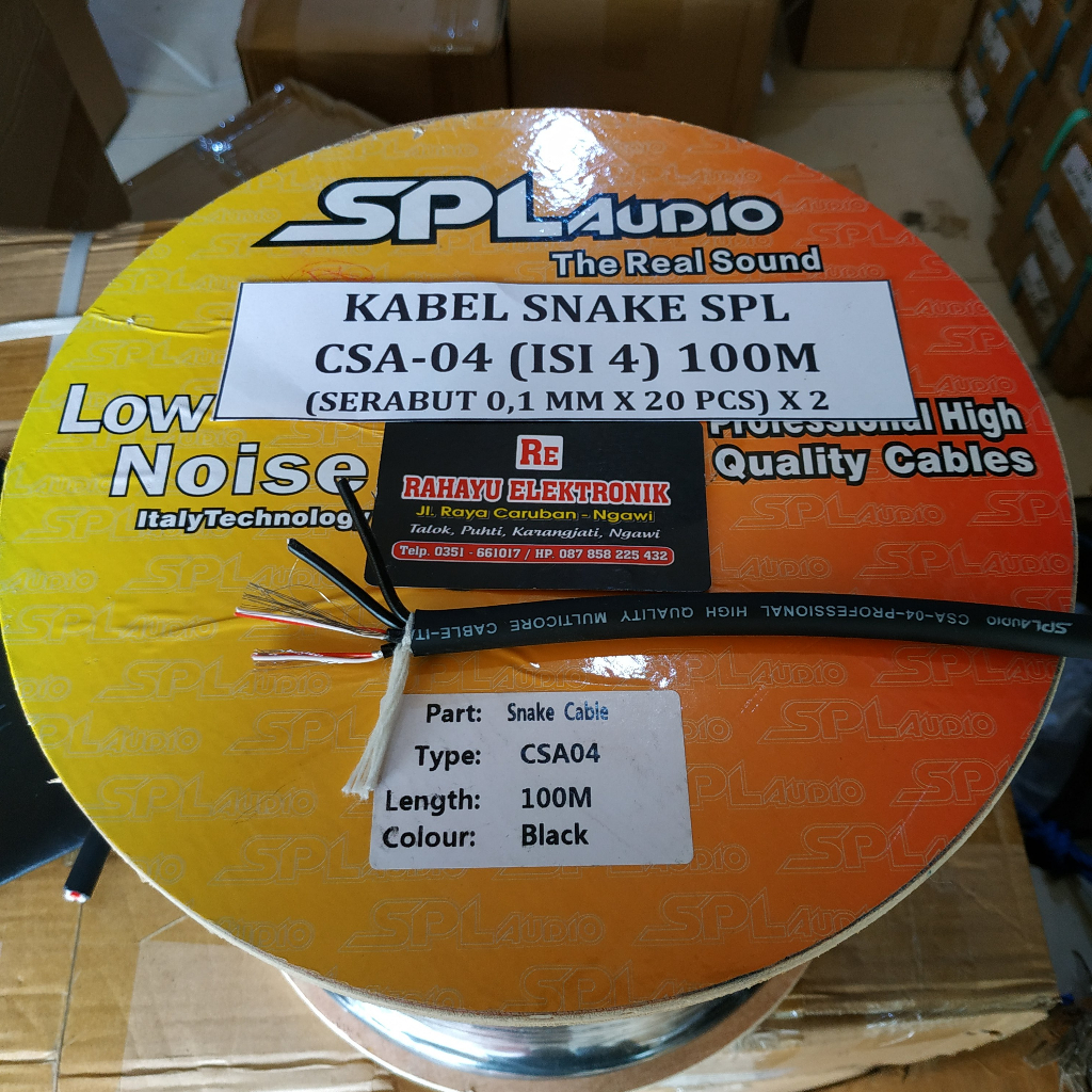 (METERAN) KABEL SNAKE SPL AUDIO CSA-04 ISI 4