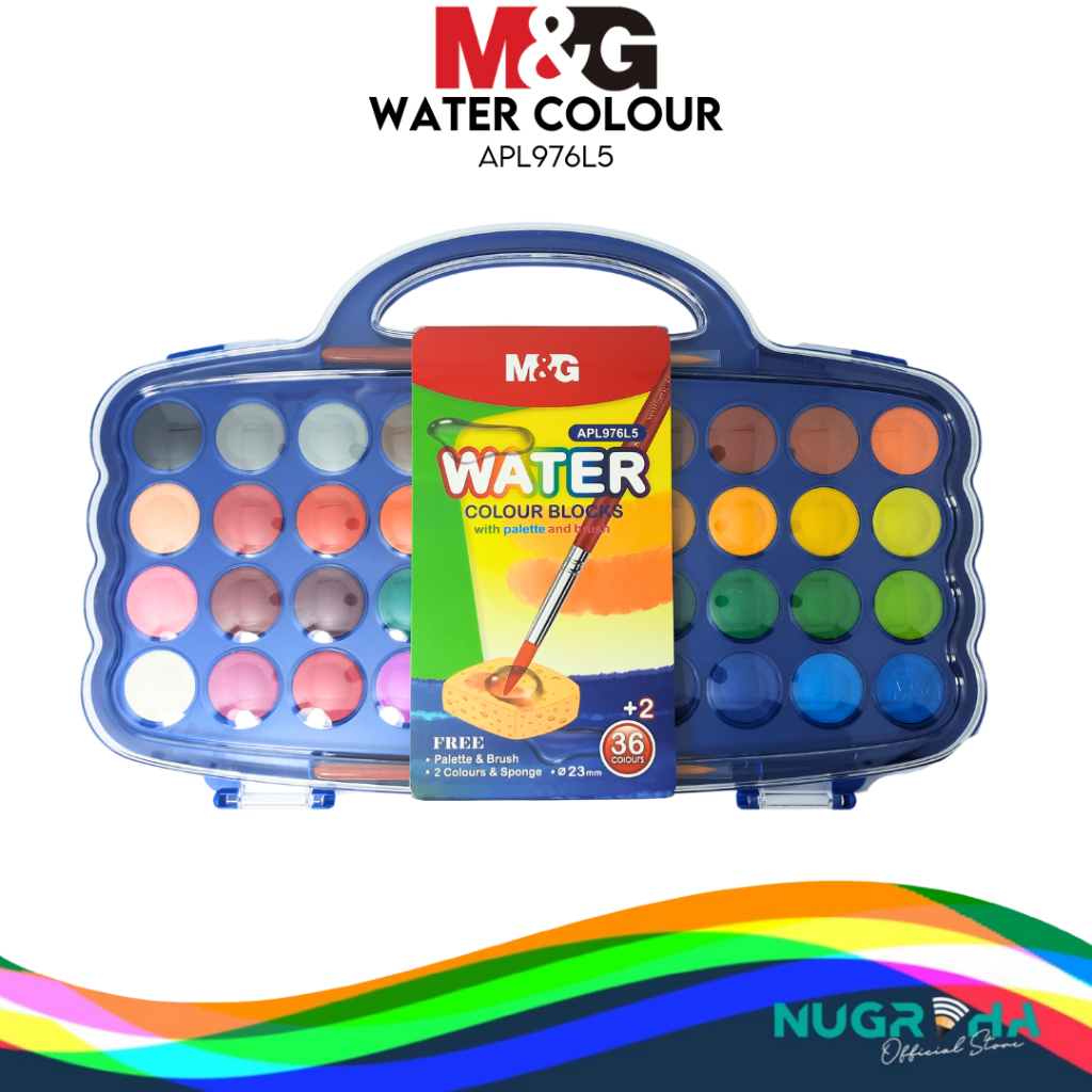 

CAT AIR WATER COLOUR LUKIS M&G 36 + 2 WARNA KECIL APL976L5