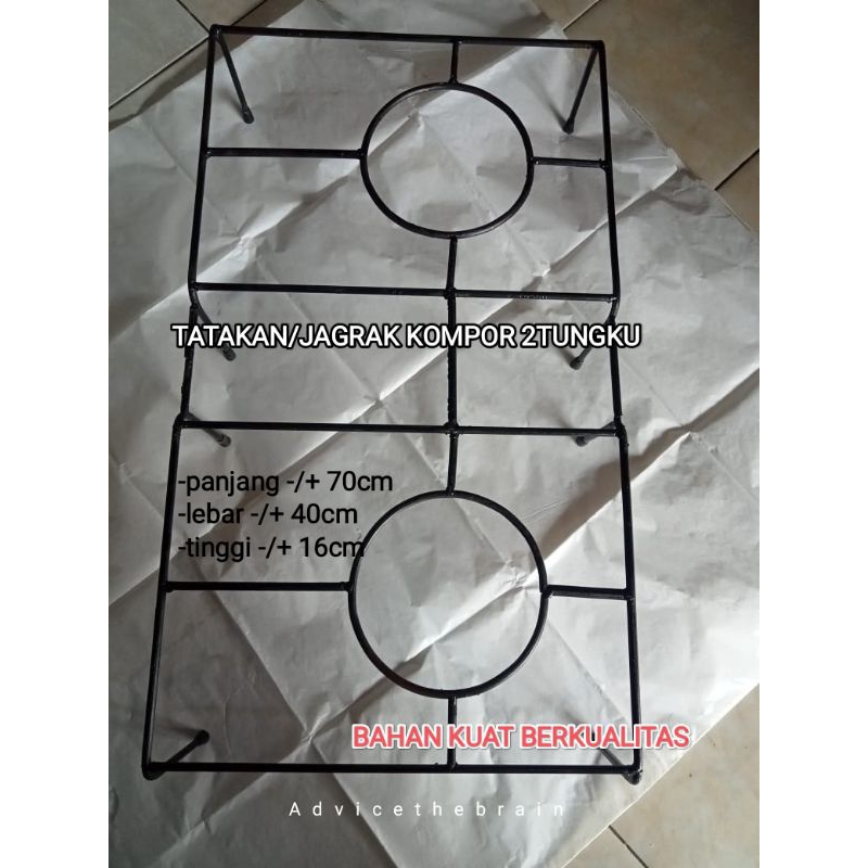JAGRAK/TANGKRINGAN/JAGRAKAN TATAKAN KOMPOR GAS OVEN UNTUK 2TUNGKU RINNAI QUANTUM SEMUA MERK
