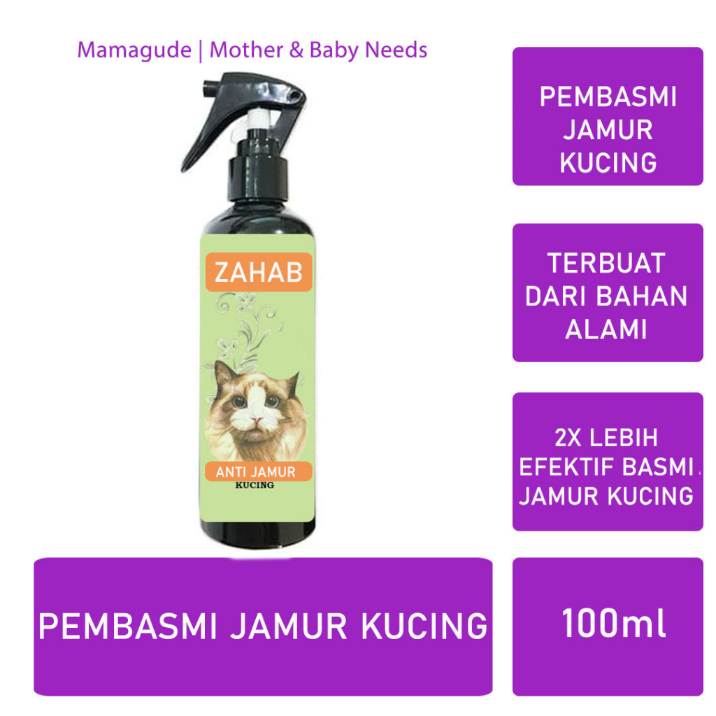 Obat Jamur Kucing Obat Scabies Kucing Spray Obat Kutu Kucing Semprot Zahab