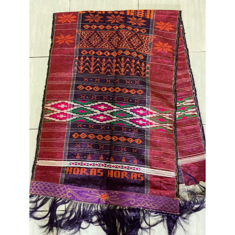 Ulos Sadum Ungu Tua 60x200 cm
