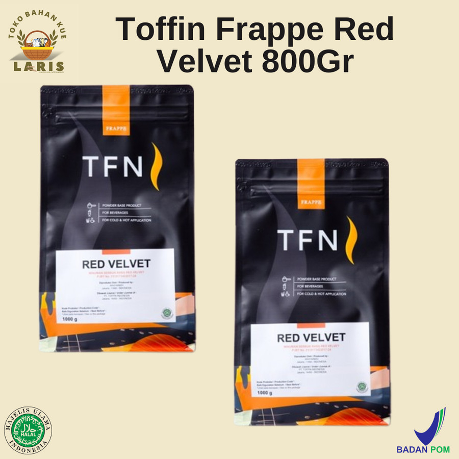 Toffin Frappe Red Velvet Powder Drink 800Gr