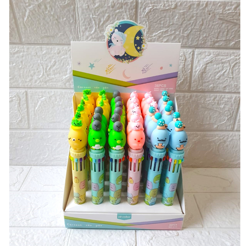 

Bolpen / Pulpen 10 Warna Fancy