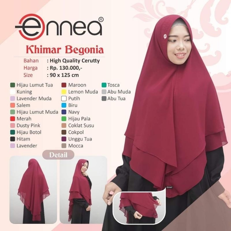 HIJAB KHIMAR BEGONIA ENNEA
