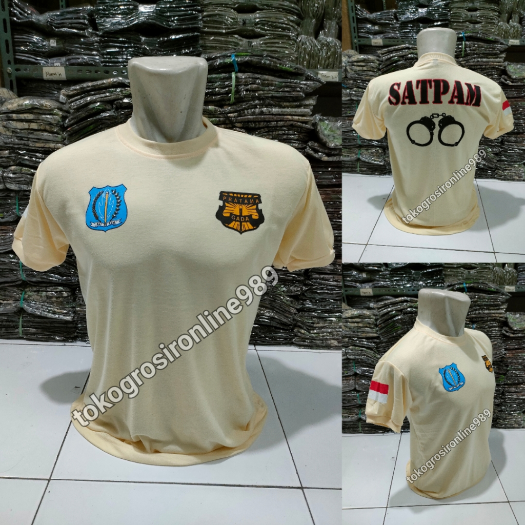 Kaos satpam gada pratama Kaos satpam borgol Kaos satpam terbaru