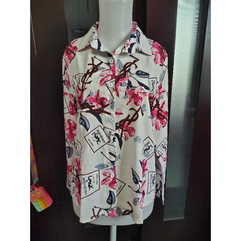 kemeja flower YSL
