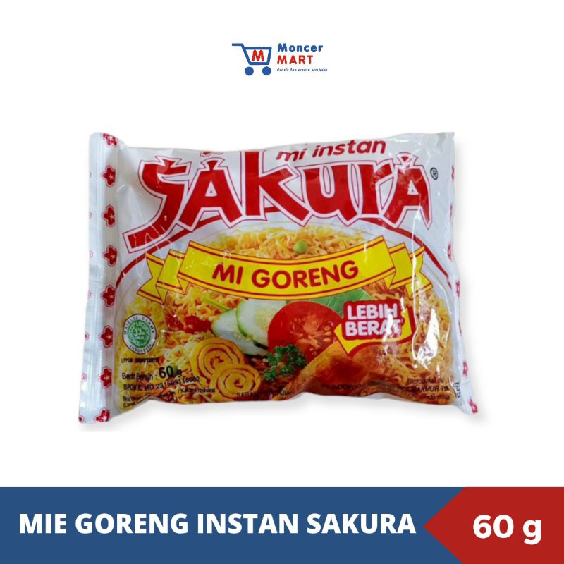 

Mie Goreng Sakura | Mie Goreng Instan Sakura 60 g