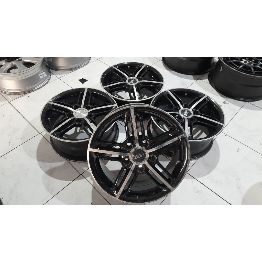 VELG BEKAS MOBIL BARAKA HSR RING15 X6,5 5X114 ET38 B-P COCOK DI APV LUXIO ERTIGA