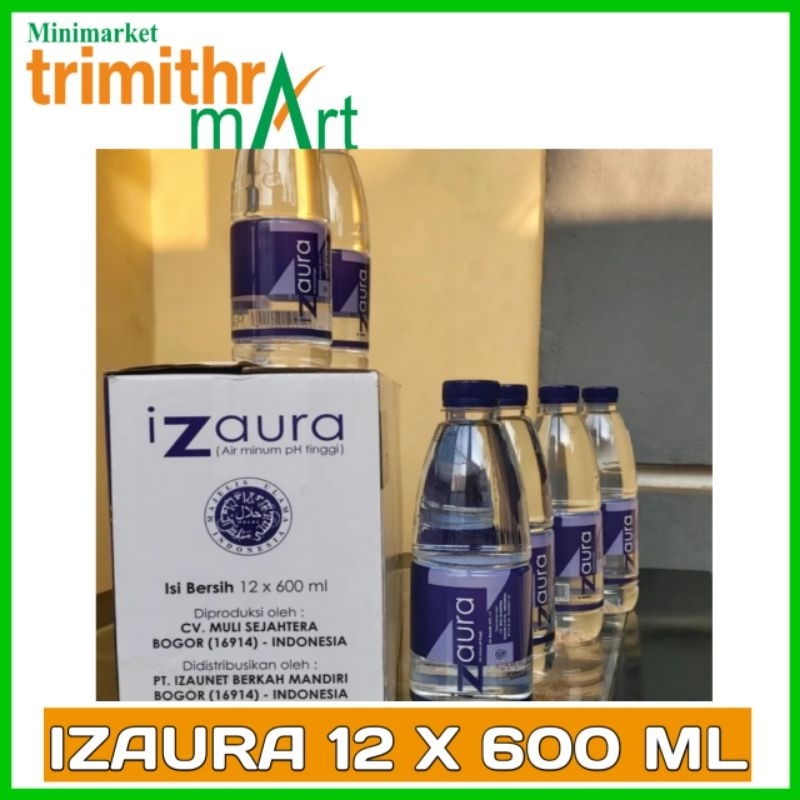 

IZAURA ALKALINE WATER 1KARTON (12Botol x 600Ml) //Minuman PH Tinggi//