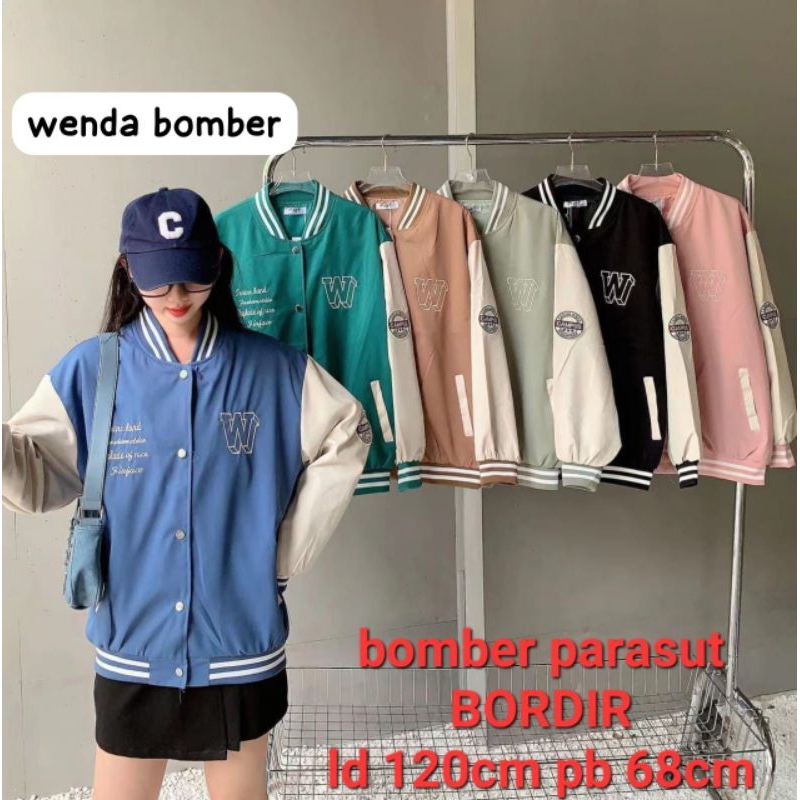 wenda bomber/jacket wanita/jacket parasut/jacket terbaru