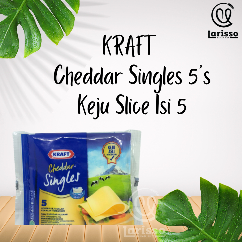 

KRAFT CHEDDAR SINGLES 5'S KEJU SLICE