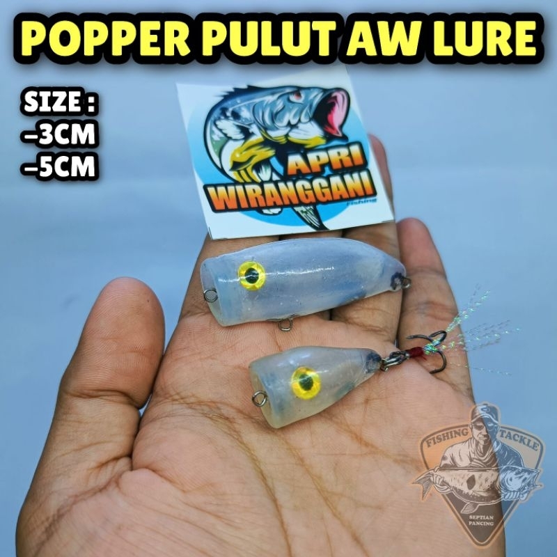 POPPER PULUT AW LURE UMPAN CASTING HAMPALA