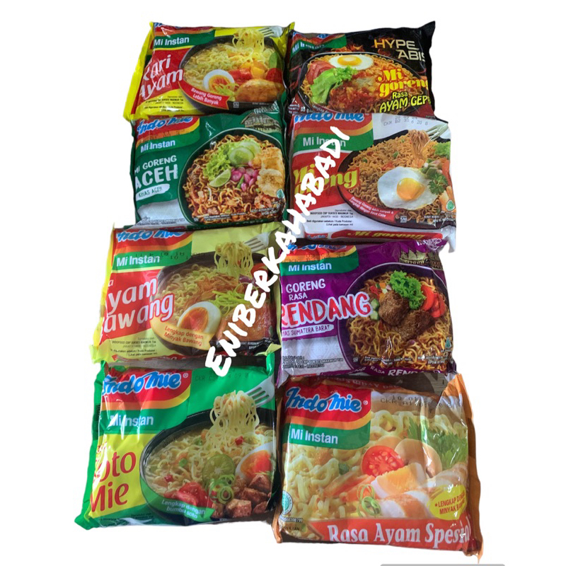 

Indomie 1 Bundle isi 5 bks (Goreng Spesial, Rendang, Aceh, Ayam Spesial, Geprek, Ayam Bawang, Kari dan Soto)