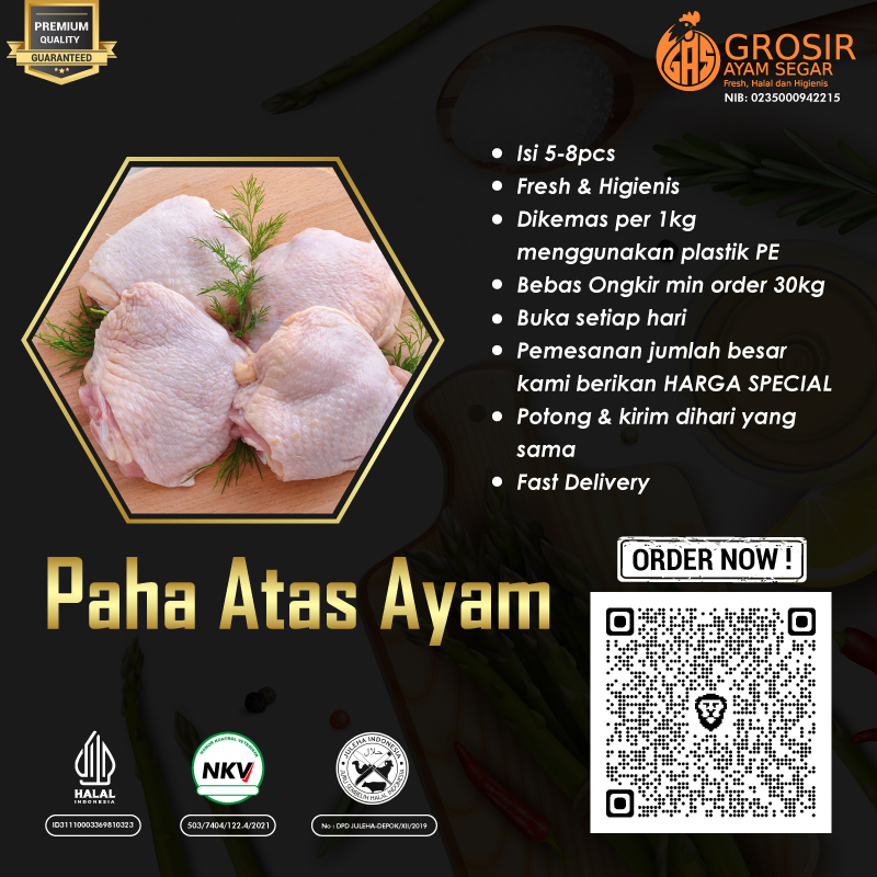 

Paha Ayam Bagian Atas Segar 1Kg