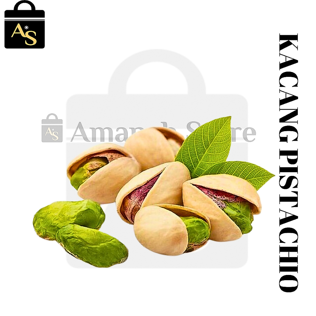 

Kacang Fustuk Pistachio Kacang khas Arab Pistacio 250 ram Panggang/ Roasted siap makan