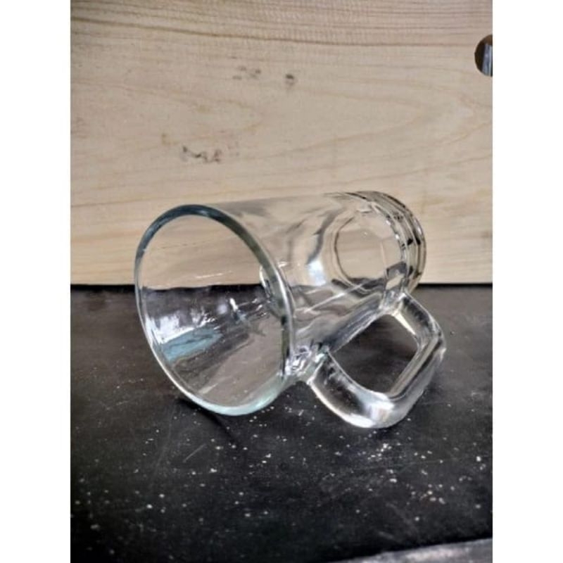 Gelas Teh Kaca Kedaung  Katek Satu Set Isi 6pcs Tebal Tahan Panas