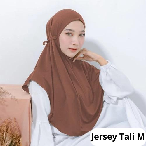 EXCLUSIVE HIJAB INSTAN JERSEY TALI SIZE M DAN L/HIJAB BERGO JERSEY TALI SIZE M DAN L
