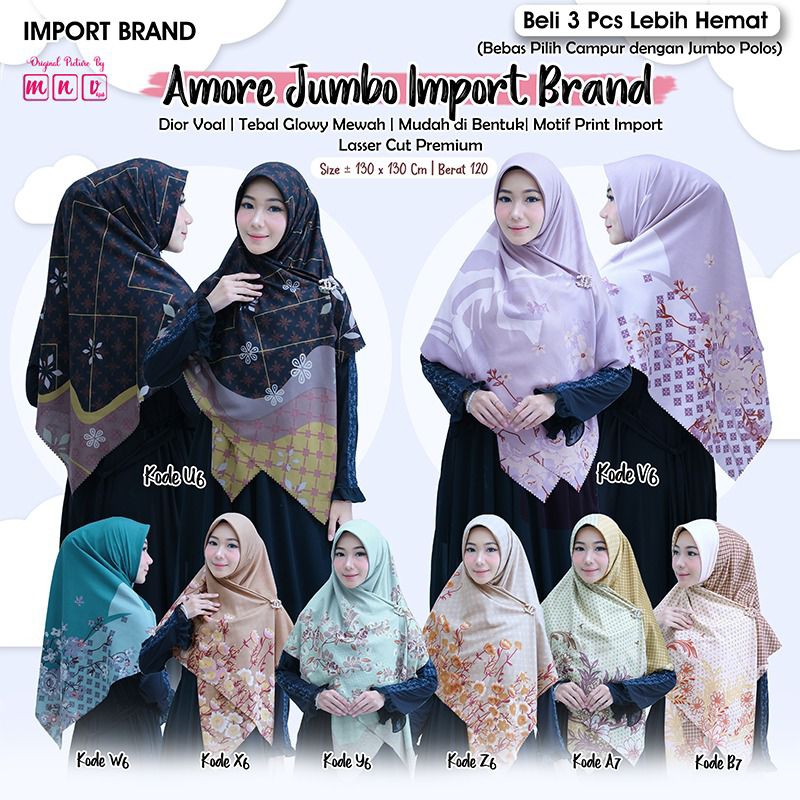 QR ❤️ Amore Square Jumbo Motif Ori MNV Raqumi