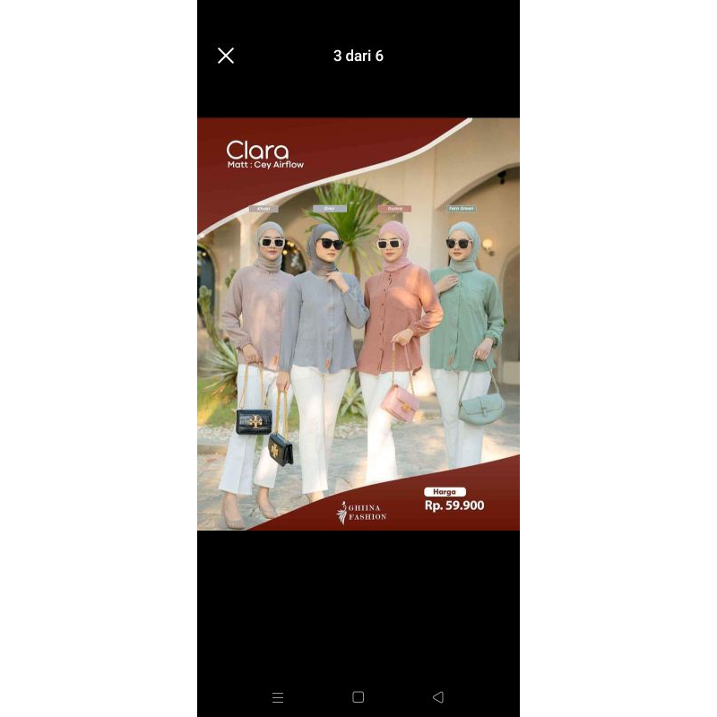 CLARA BLOUSE GHINA FASHION