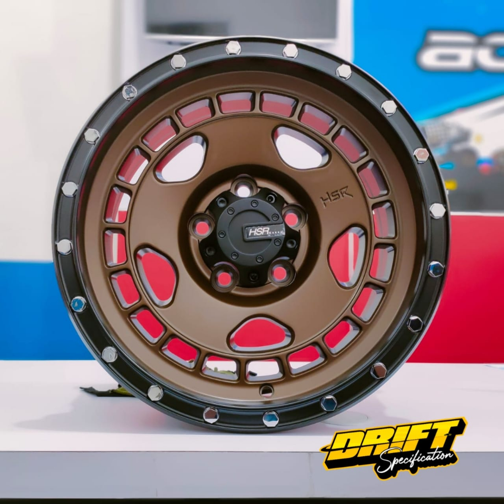 Velg Offroad HSR MAHAWA R15 Lebar 7 Lubang 5 ET0 mobil Rush Terios Innova Grandmax