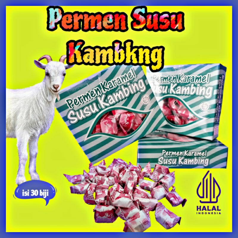 

PERMEN SUSU KAMBING,Karanel Susu Kambing, Enak,Bergizi, MURAH TERMURAH,Langsung Dari Produsen, isi 30 Biji