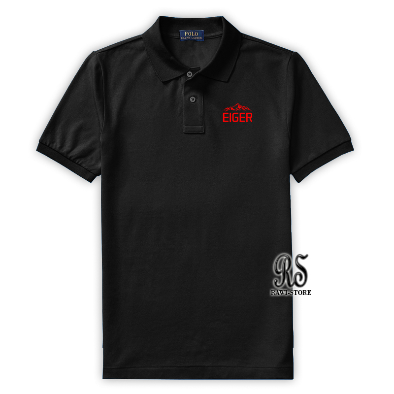 Kaos Polo-Shirt Kaos Kerah Kaos Pria Kaos Wanita Kaos Eiger Gunung Original Merah