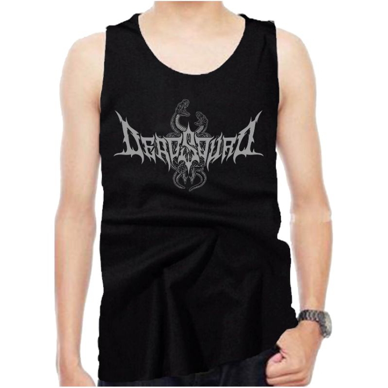 Lekmong T-Shirt Kaos  Pria Wanita Katun Lembut musik band singlet deadsquads Bargerkeill serinngai