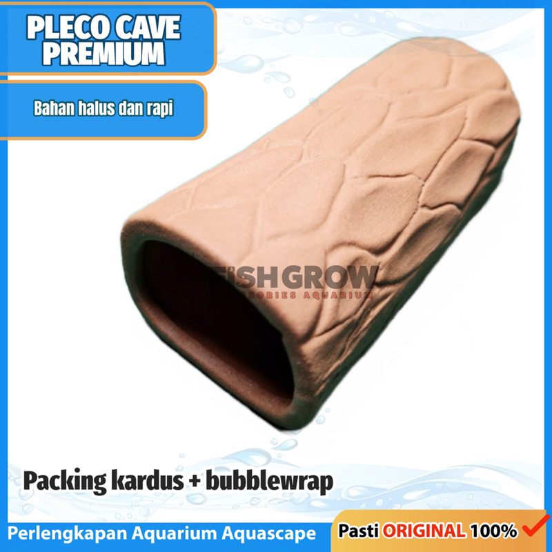 HIDING CAVE RUMAH GOA PLECO BRUSHMOUTH PREMIUM OVAL