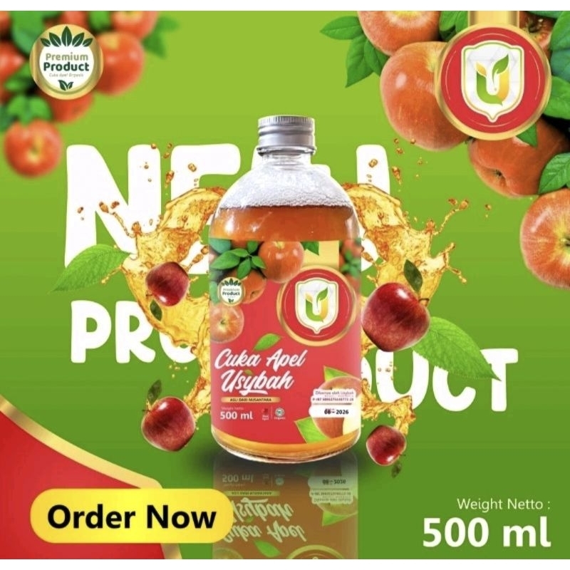 

Cuka Apel Usybah 500ml Asli Nusantara