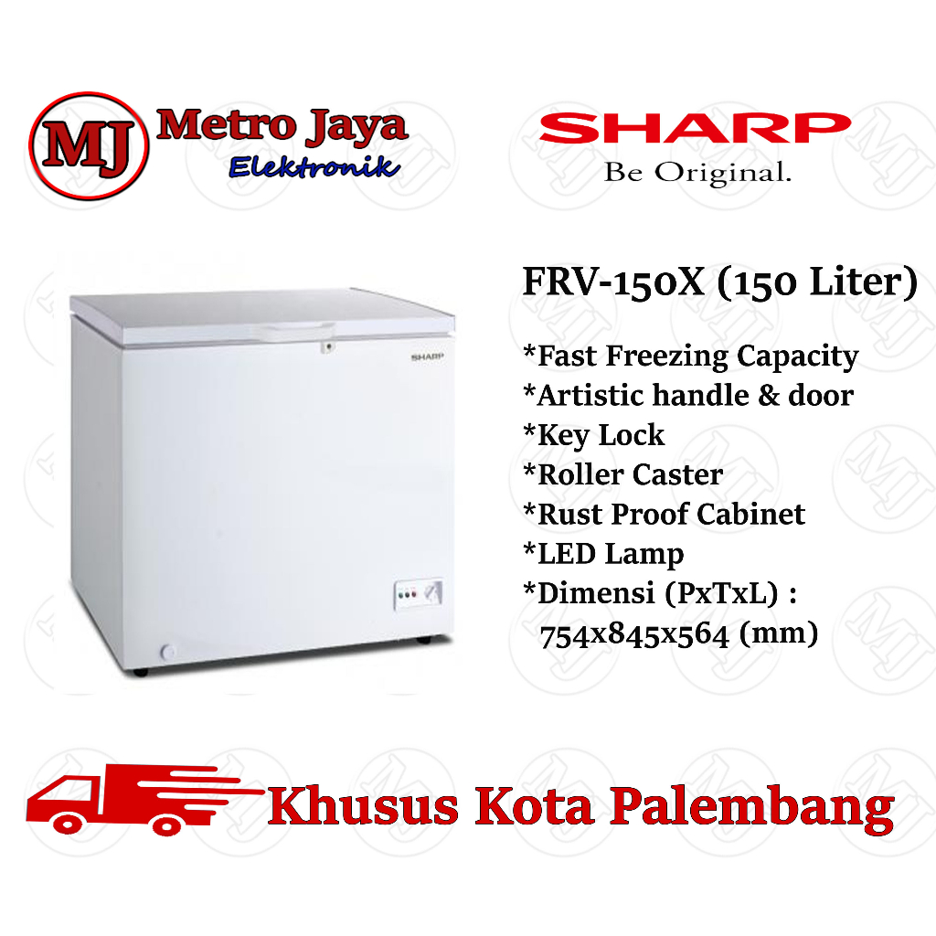 Chest Freezer SHARP FRV 150 X CHEST FREEZER BOX 150 LTR