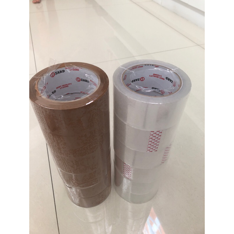 

lakban bening cokelat opp lyzard tape 2” x 85 yd murah